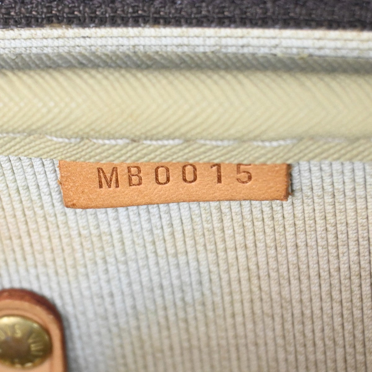 LOUIS VUITTON Alize 24H Travel Hand Bag Monogram Leather Brown M41399 86CA749