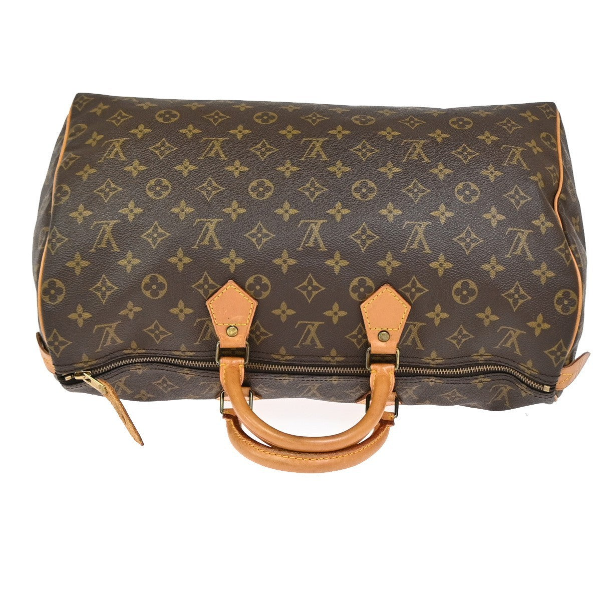 LOUIS VUITTON Speedy 40 Travel Hand Bag Monogram Leather Brown M41522 96YJ059