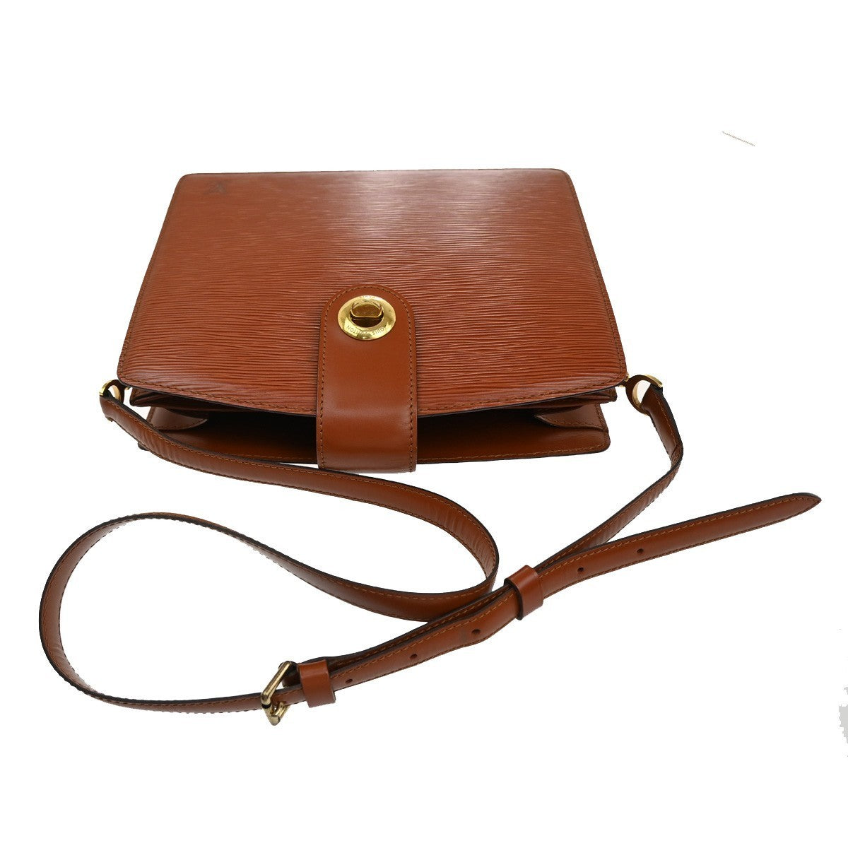 LOUIS VUITTON LV Capucines Shoulder Bag Epi Leather Brown France M52347 34CA462