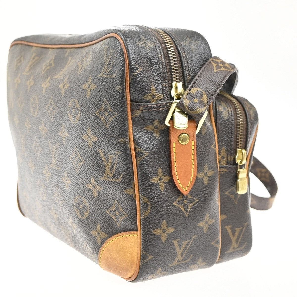 LOUIS VUITTON Nile Crossbody Shoulder Bag Monogram Leather Brown M45244 82MA341