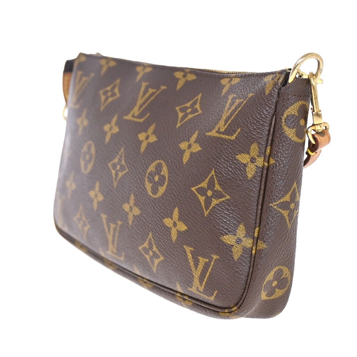 LOUIS VUITTON Pochette Accessoires Hand Bag Monogram Leather BN M51980 10HB213
