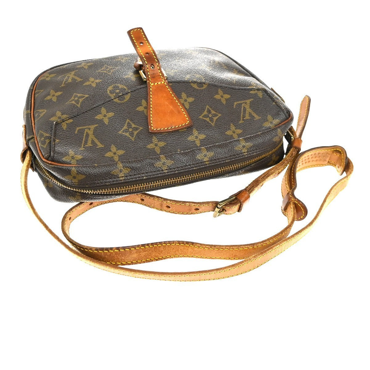 LOUIS VUITTON Jeune Fille MM Shoulder Bag Monogram Leather Brown M51226 34TA475
