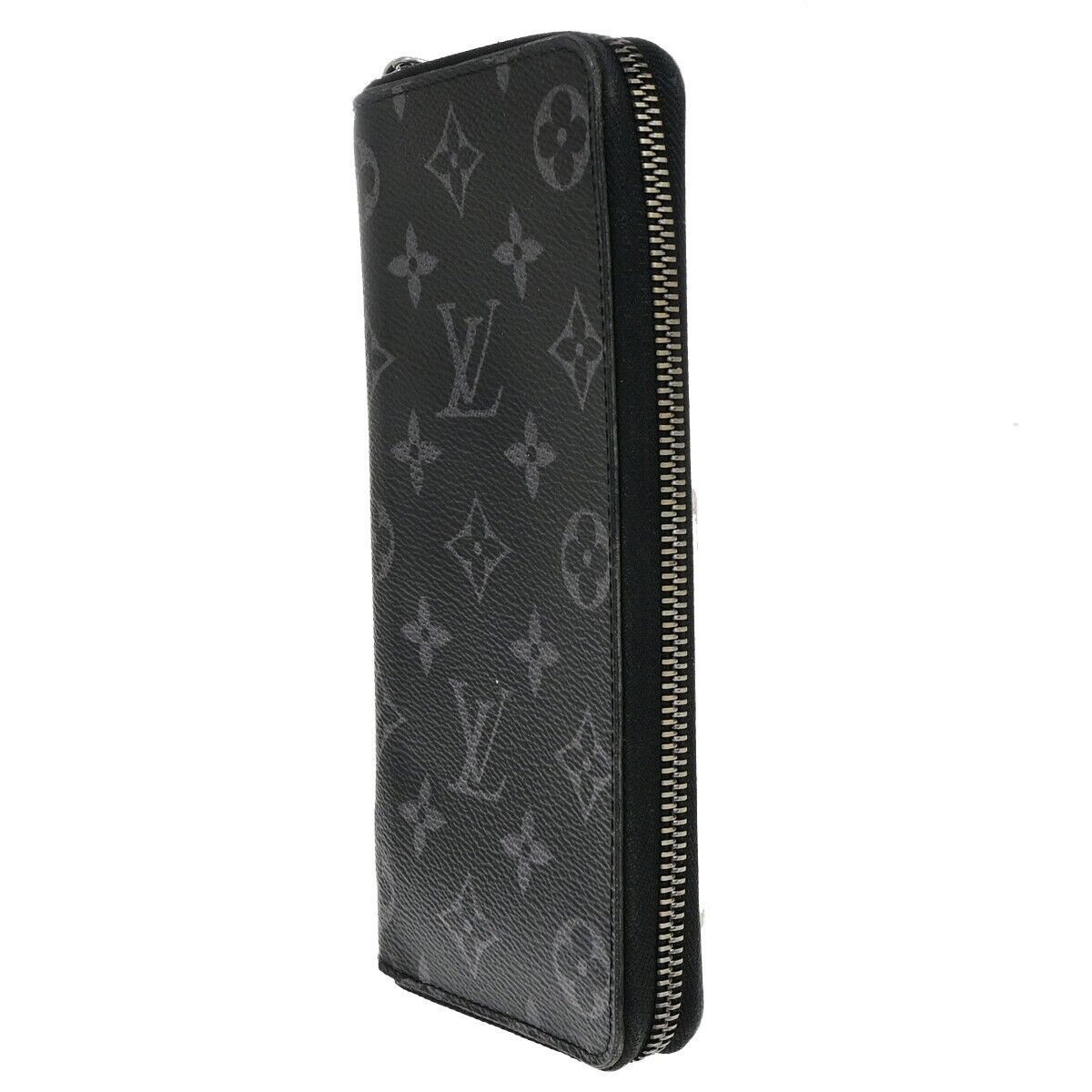 LOUIS VUITTON Zippy Wallet Vertical Monogram Eclipse Leather BK M62295 30EB841