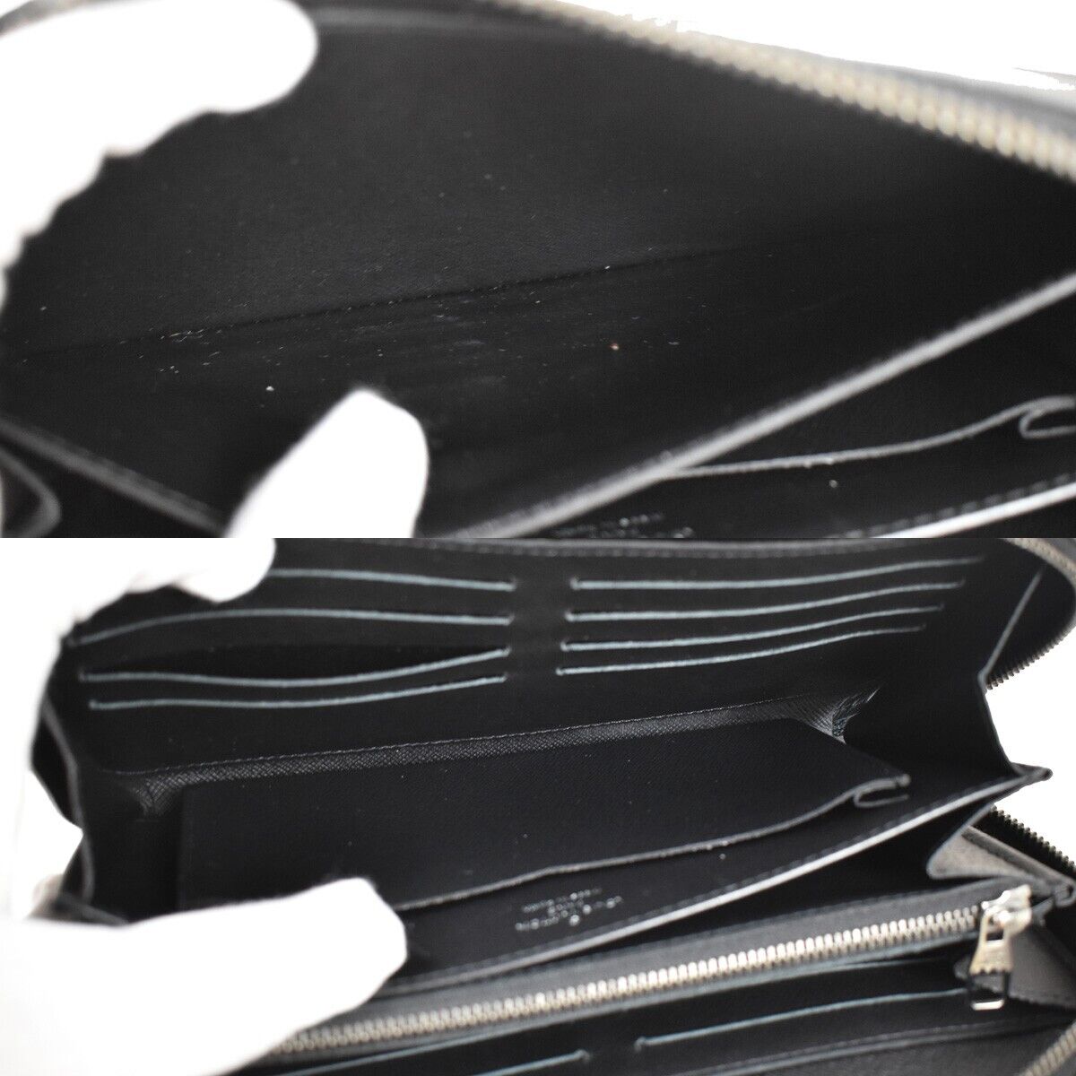LOUIS VUITTON Zippy XL Long Bifold Wallet Monogram Eclipse BK M61698 93GA663