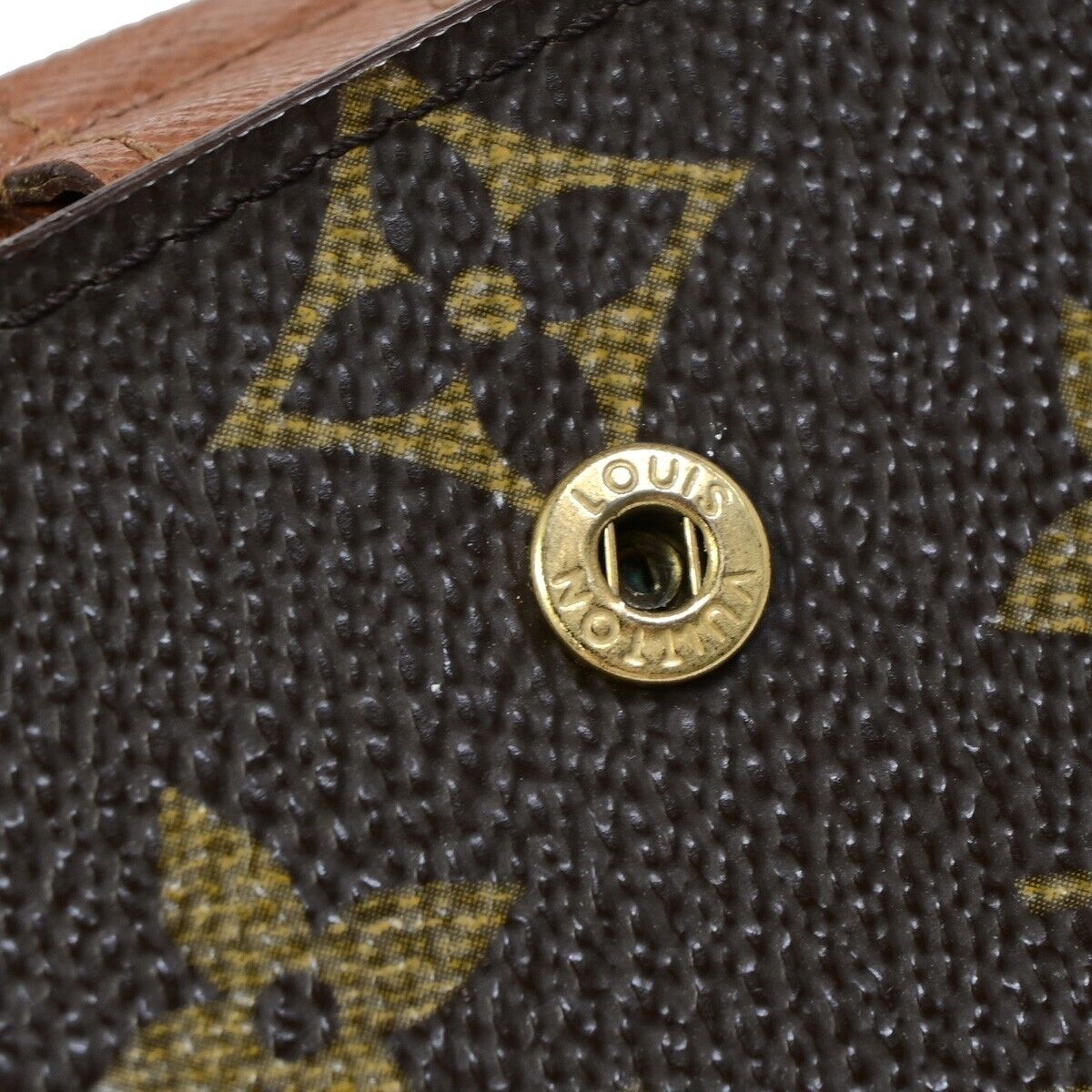 LOUIS VUITTON Agenda PM Day Planner Cover Monogram Leather Brown R20005 02EB351