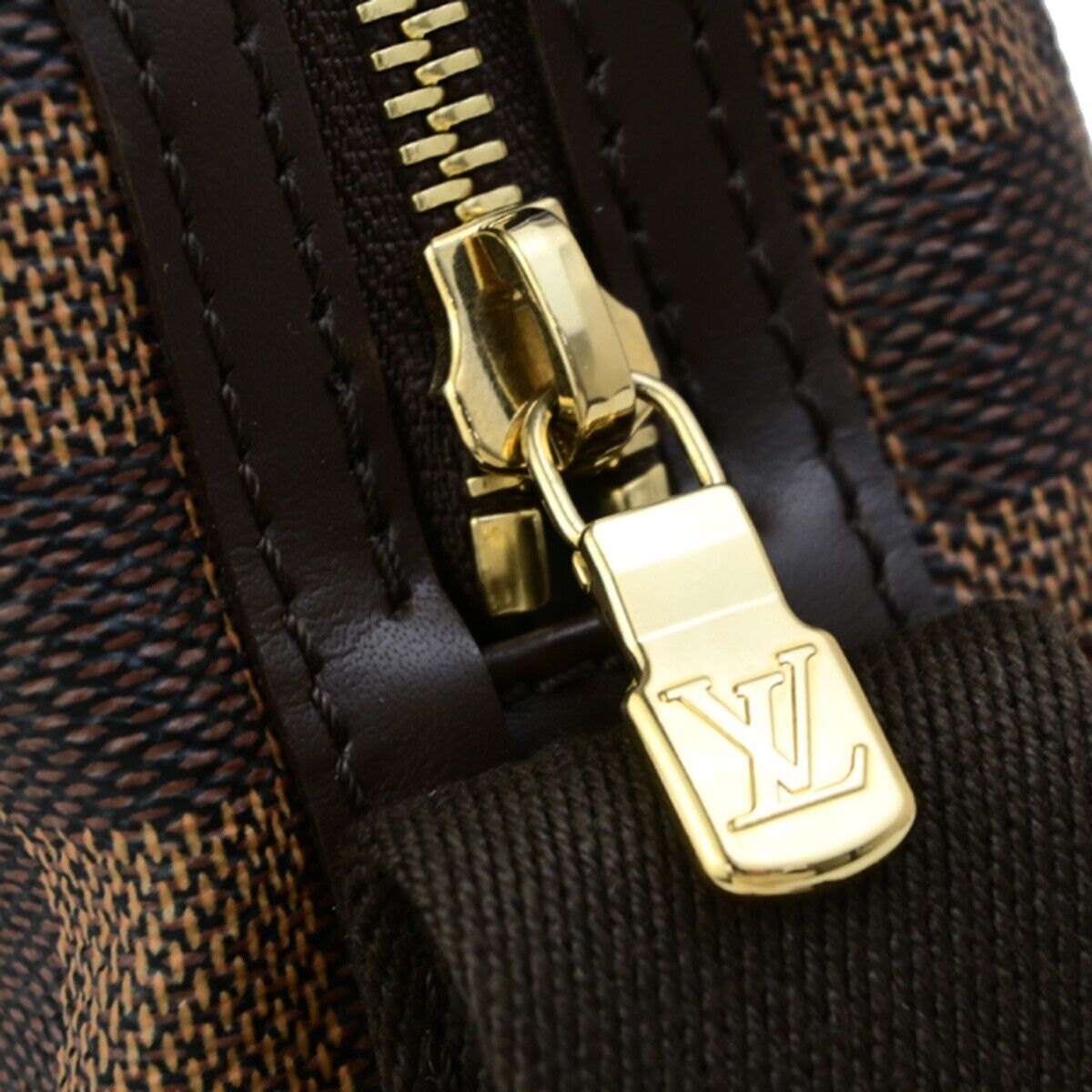 LOUIS VUITTON Trotter Bobur Shoulder Bag Damier Ebene Leather BN N41135 632RK747