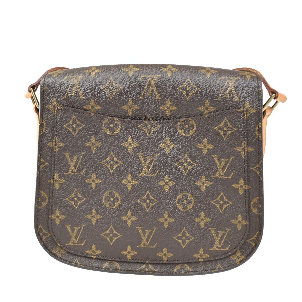 LOUIS VUITTON Saint Cloud GM Shoulder Bag Monogram Leather Brown M51242 76CA606