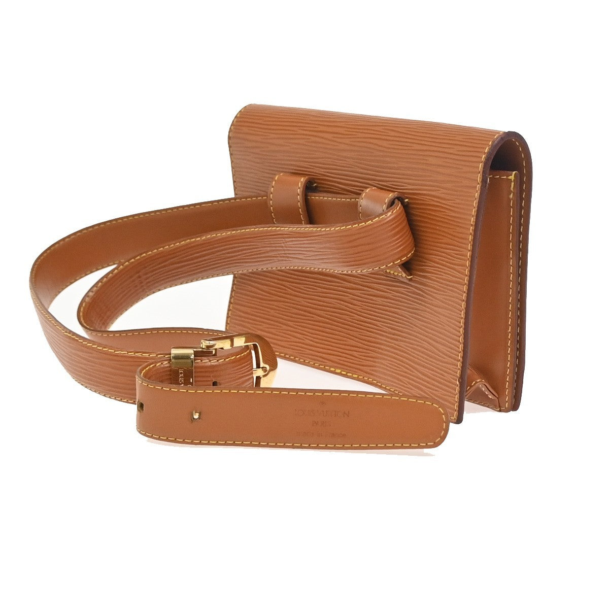 LOUIS VUITTON Santur Tilsit Bum Bag Epi Leather 85/34 Brown GHW M52603 33ZA333