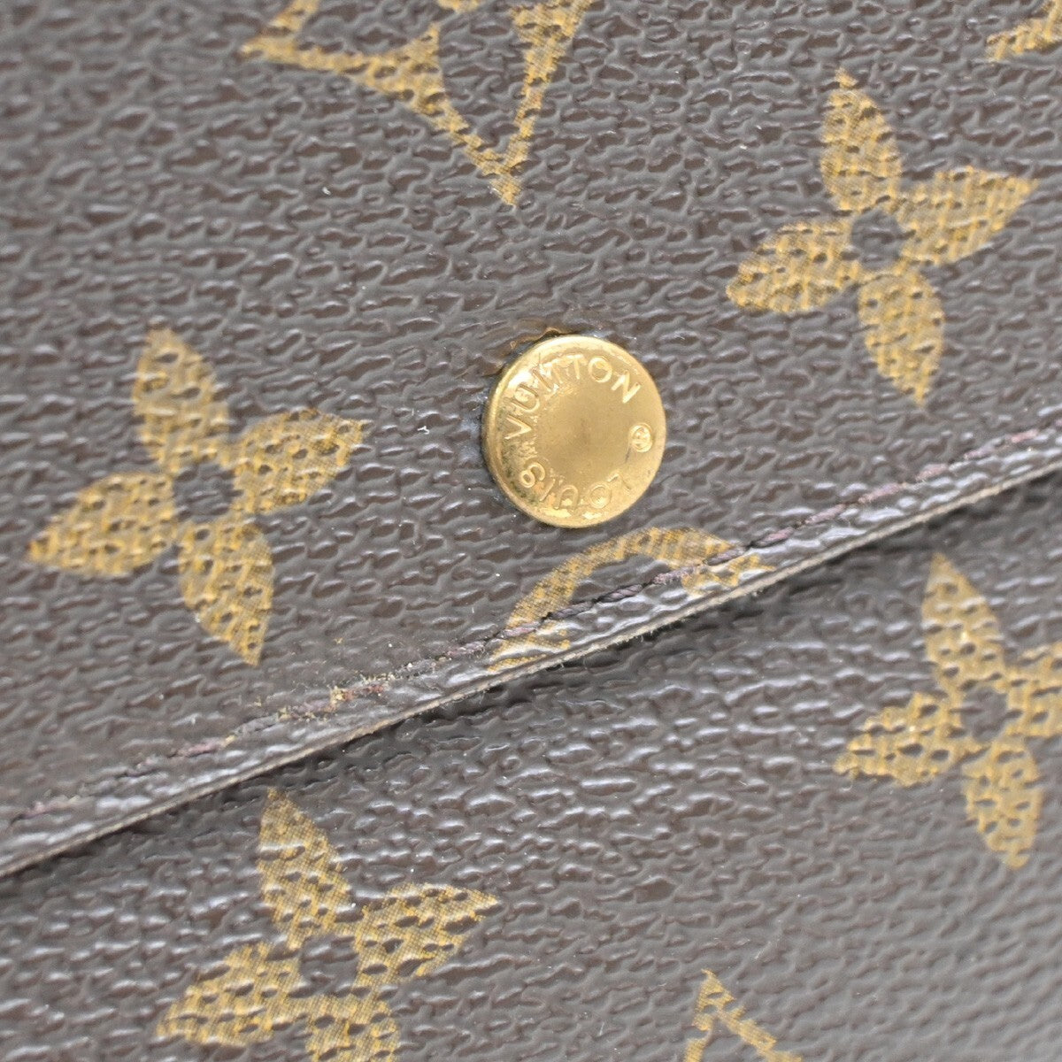 LOUIS VUITTON Porte Monnaie Credit Long Wallet Monogram Leather M61725 01FB564