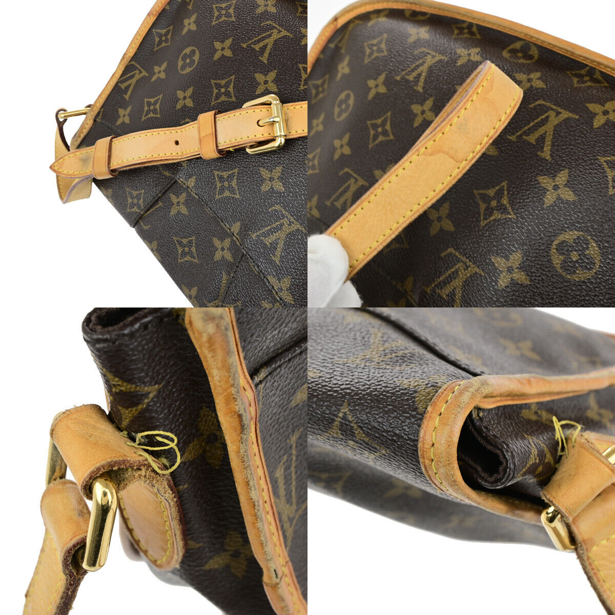 LOUIS VUITTON Menilmontant PM Shoulder Bag Monogram Leather BN M40474 72YG628