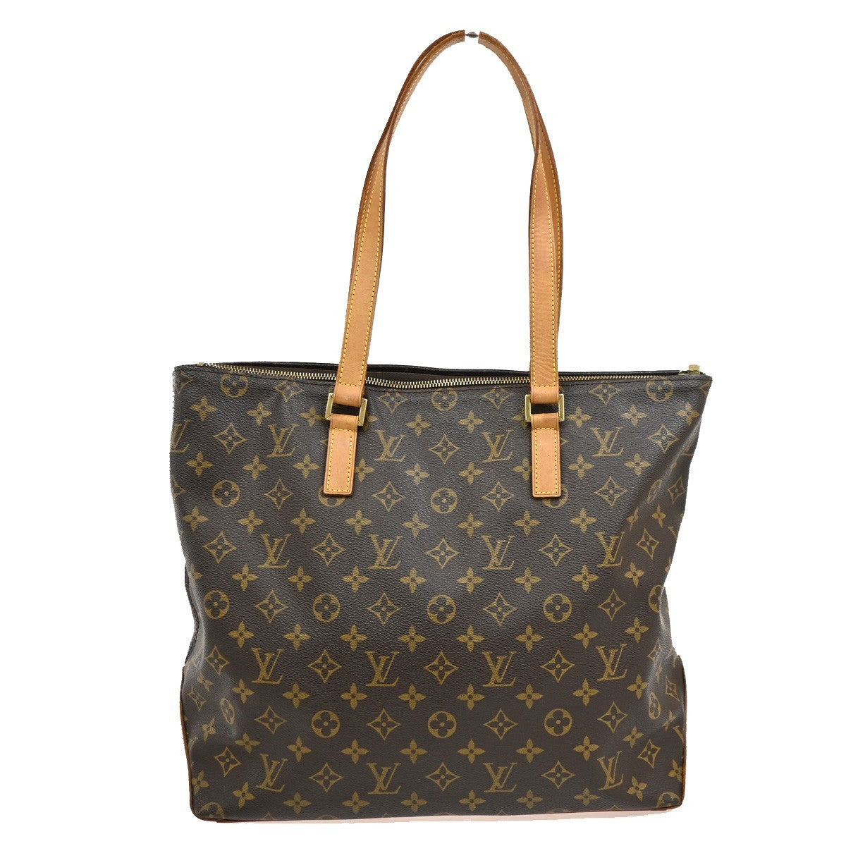 LOUIS VUITTON Cabas Mezzo Shoulder Bag Monogram Leather Brown M51151 77TA680