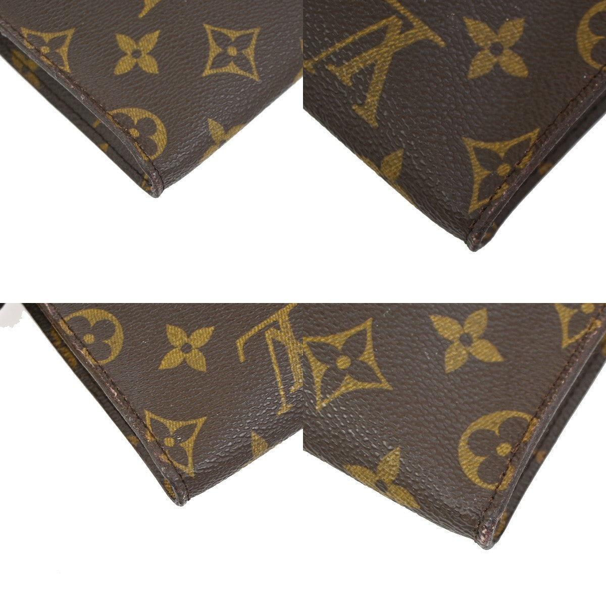 LOUIS VUITTON Bucket PM Accessory Pouch Clutch Bag Monogram Leather GHW 66KC681