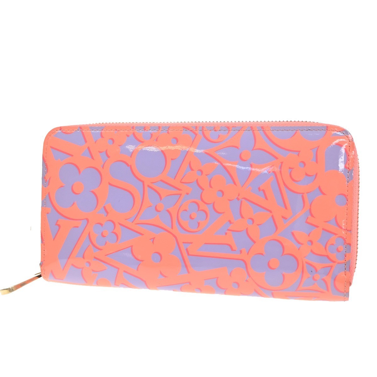 LOUIS VUITTON Zippy Wallet Sweet Monogram Vernis Patent Leather M90124 70MA355