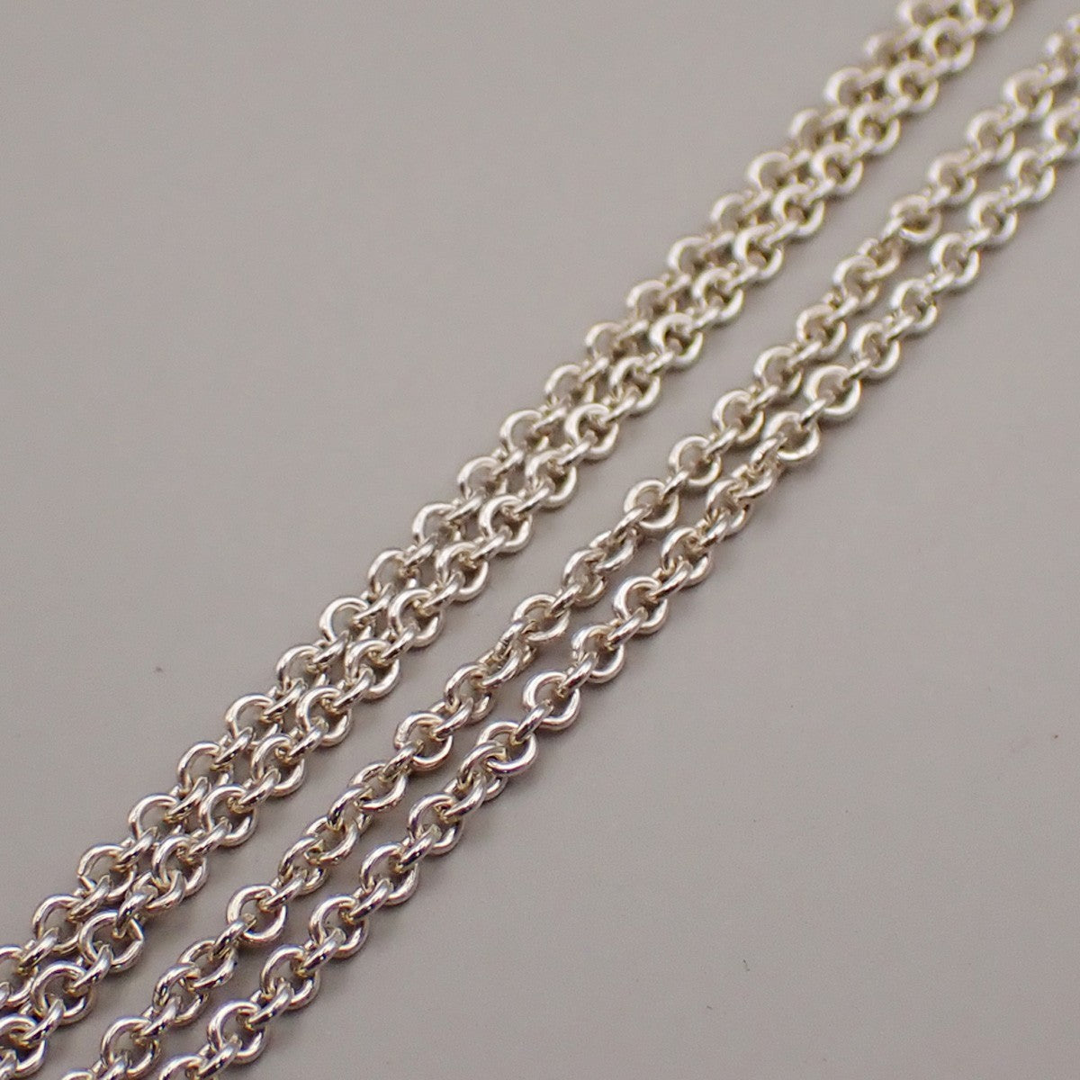 TIFFANY & CO. Open Heart 22mm Chain Necklace Ag 925 Elsa Peretti Silver 02YH732