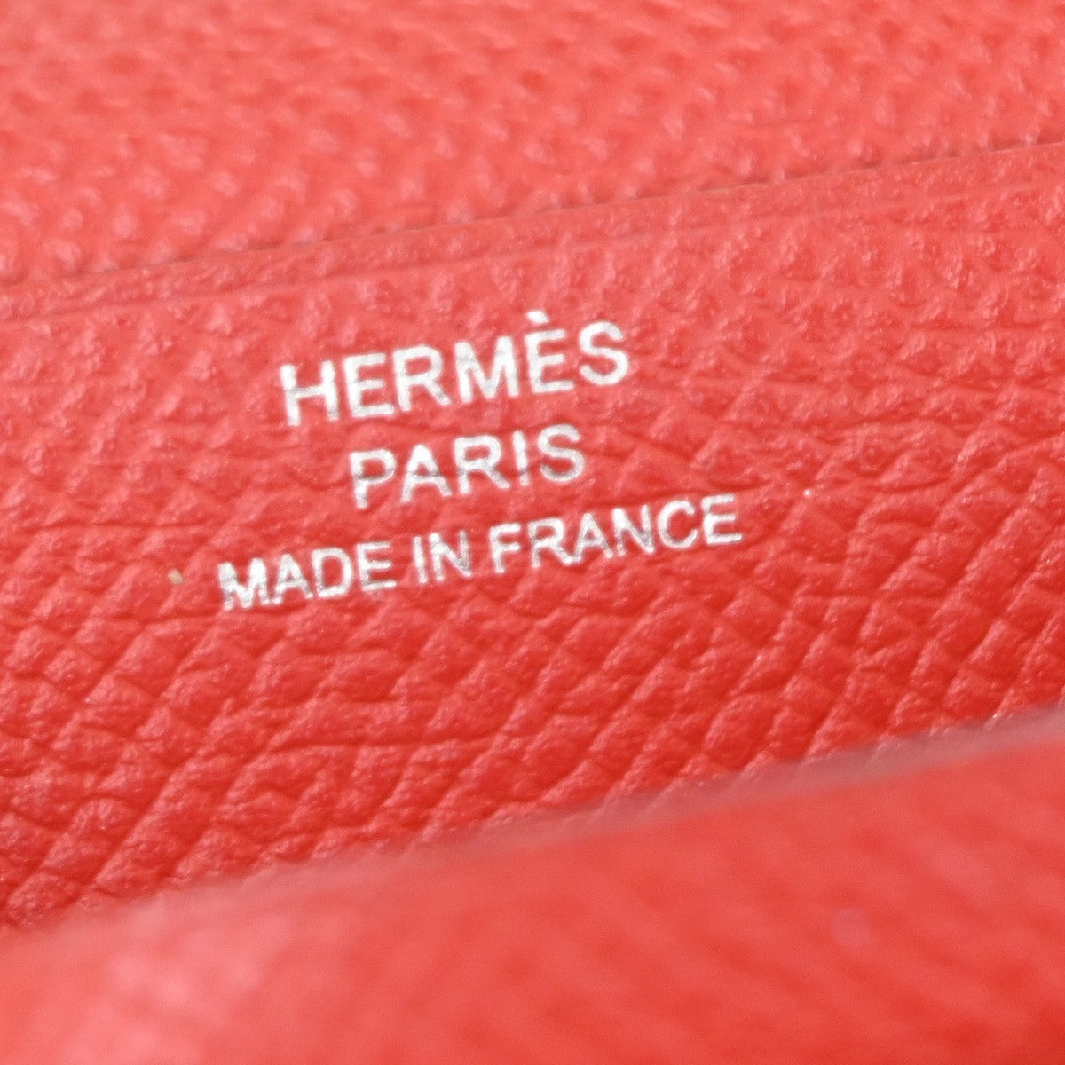 HERMES Bearn Bicolor Long Bifold Wallet Epson Leather Blue Red GHW 32KC756