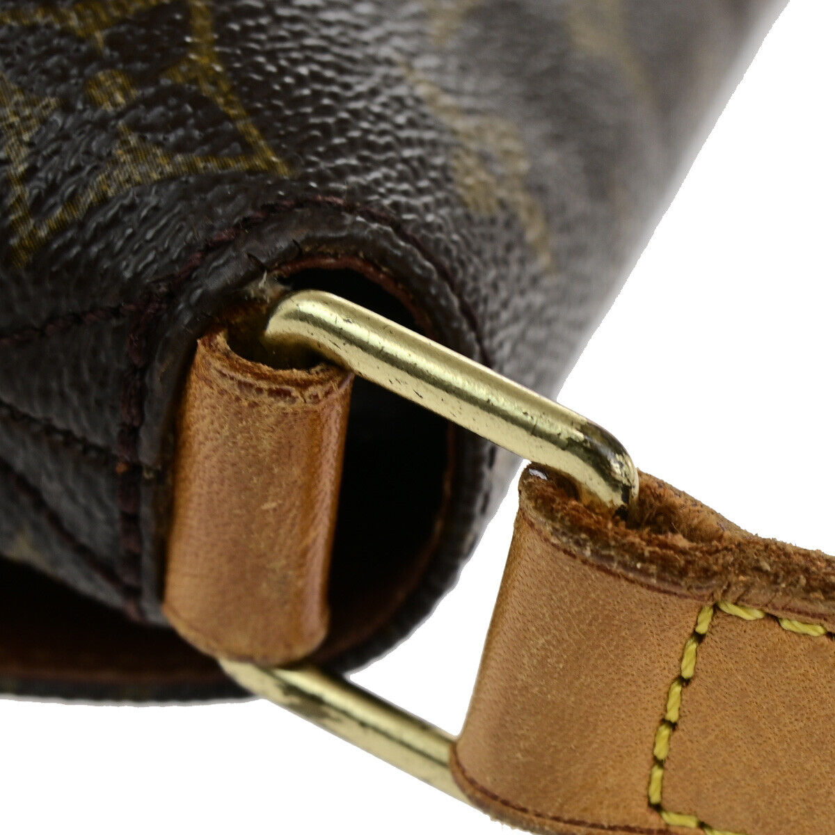 LOUIS VUITTON Musette Shoulder Bag Monogram Leather Brown France M51256 35YG516