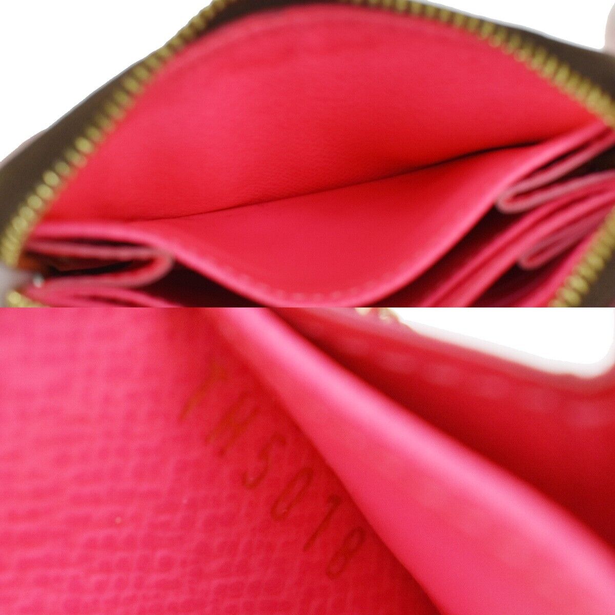 LOUIS VUITTON Zippy Coin Purse Monogram Graffiti Leather Brown FA M93707 85RC268