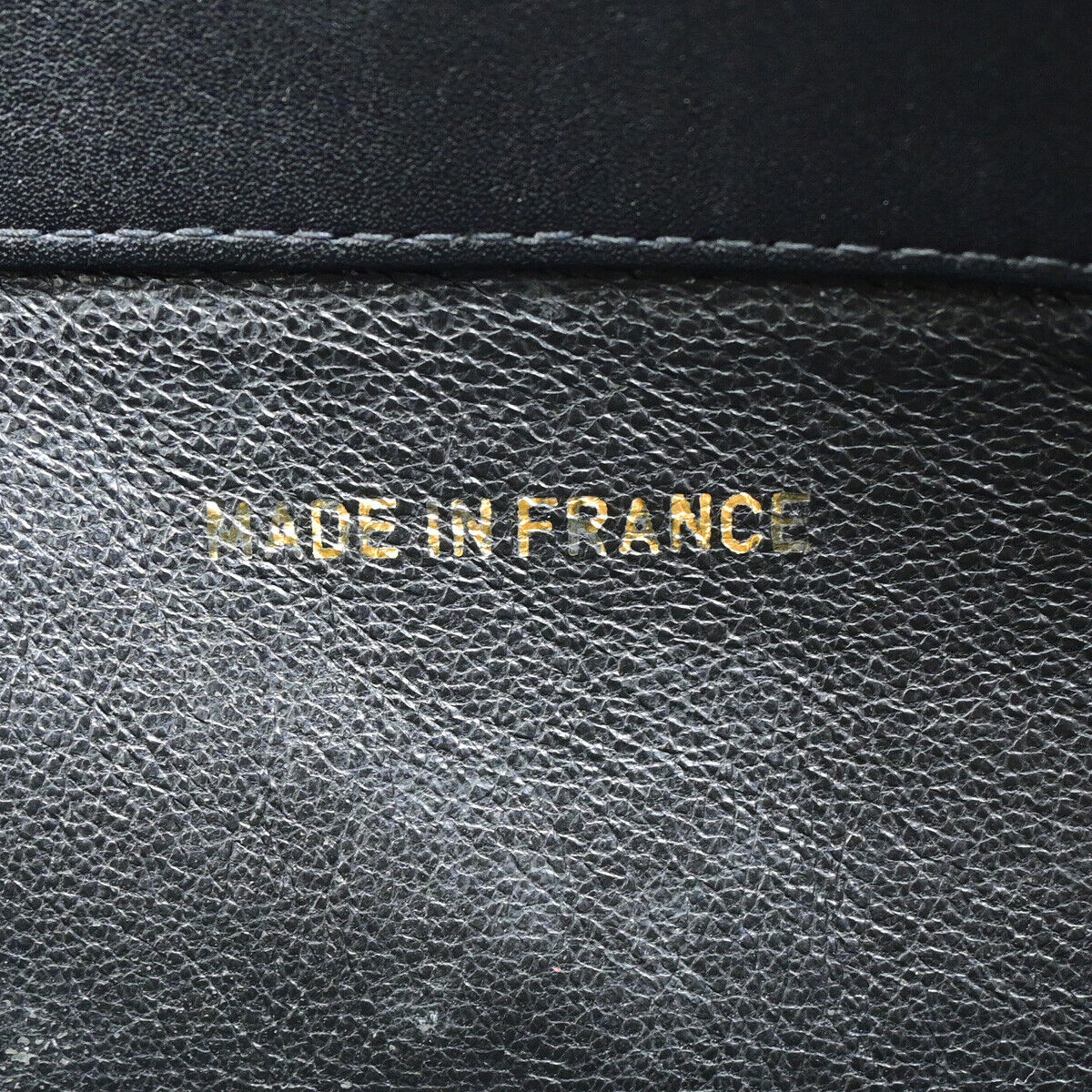 CHANEL CC Logo Chain Shoulder Tote Bag Leather BK GHW France Vintage 367RJ882