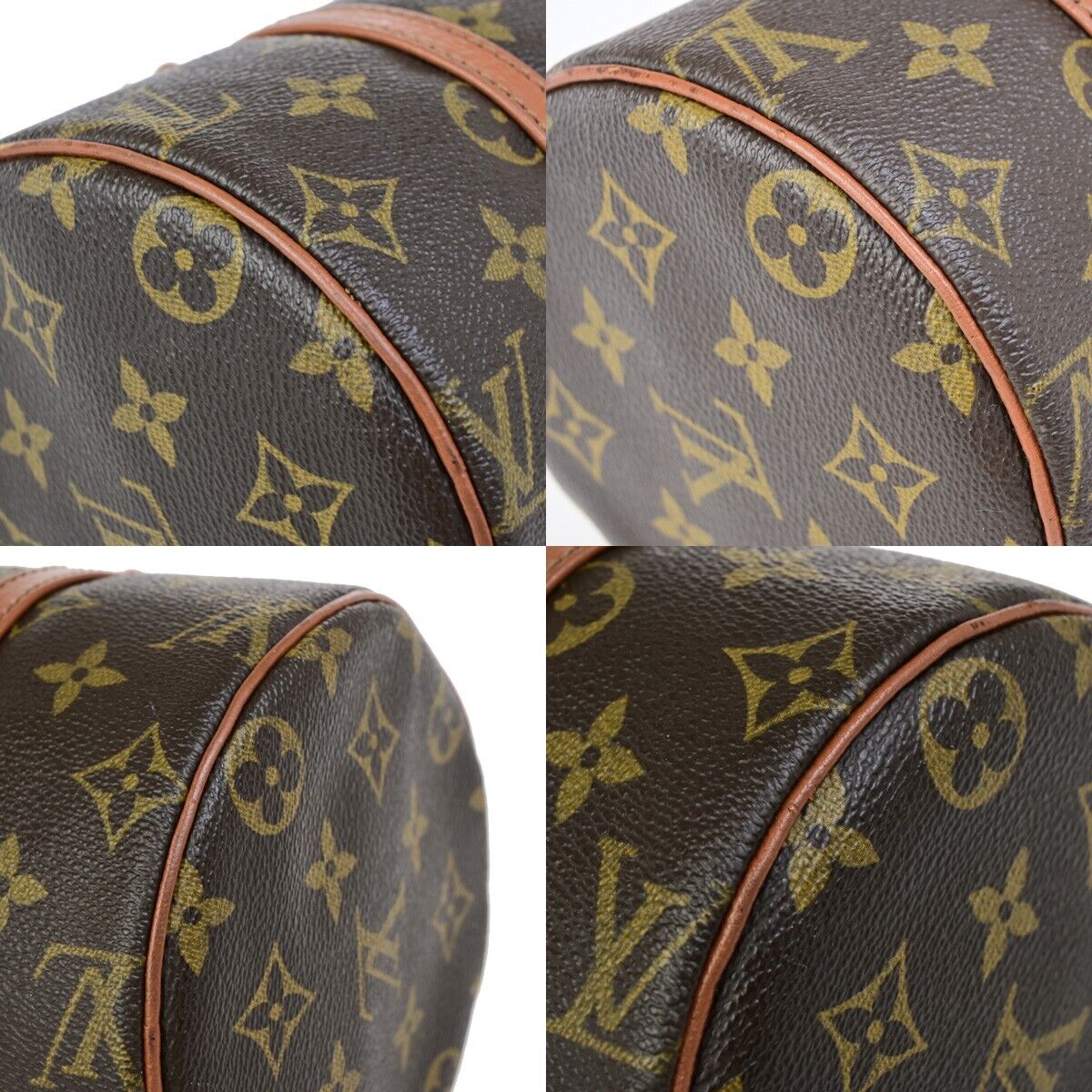 LOUIS VUITTON PAPILLON 26 Hand Bag Monogram Leather Brown France M51366 34ED046