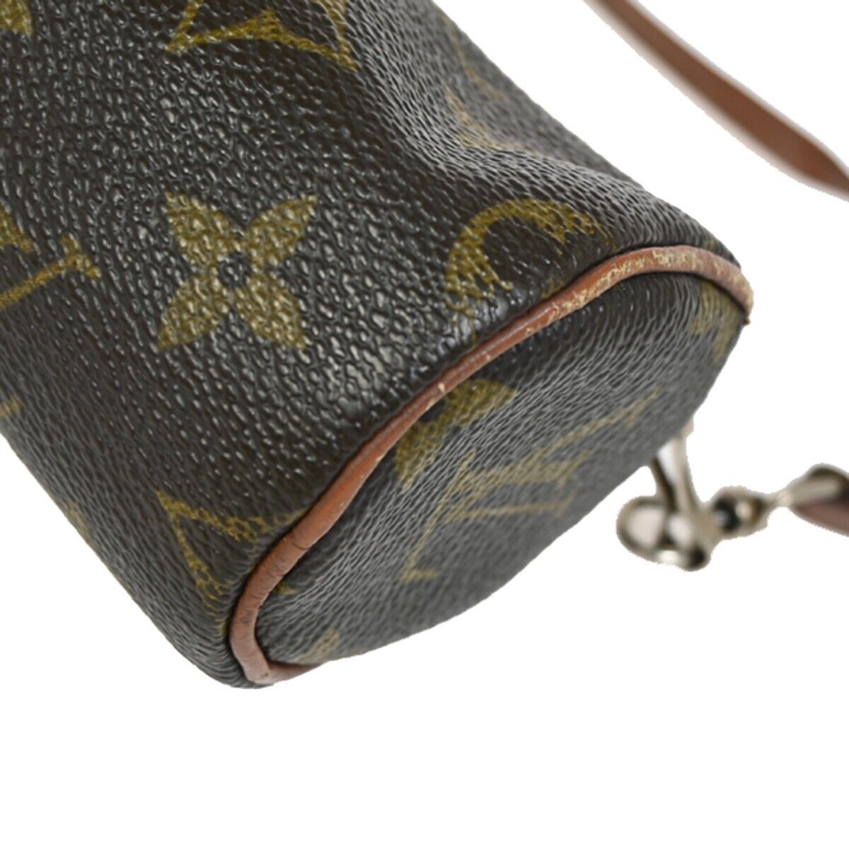 LOUIS VUITTON Logo Papillon Pouch Hand Bag Monogram Leather BN M51380 60FA542