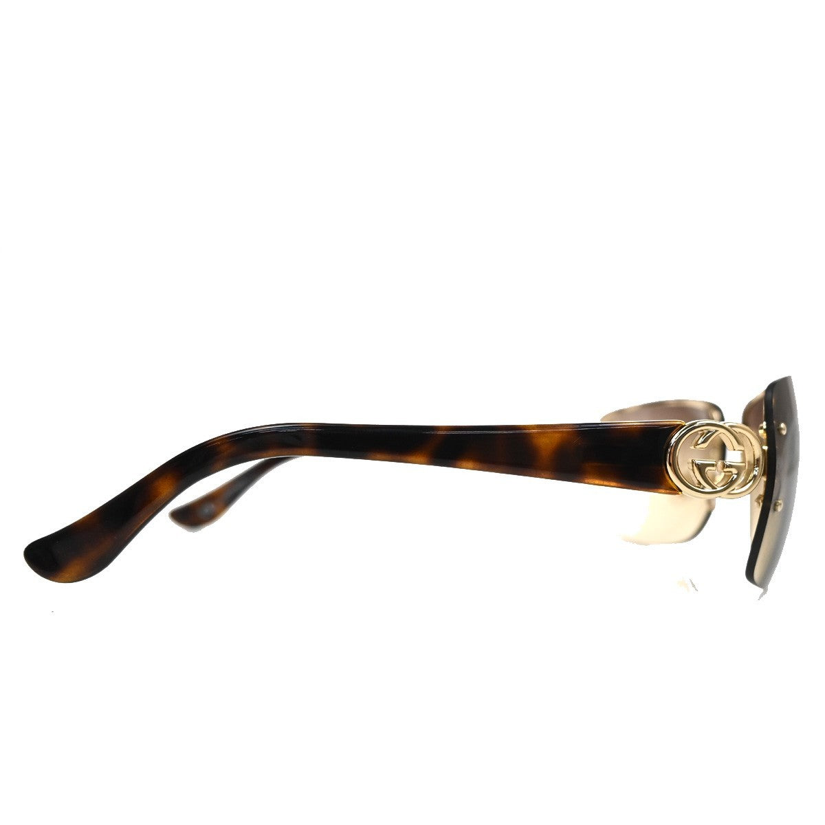 GUCCI GG Sunglasses GG 2804/F/S/ Eye Were Plastic Metal Black Brown 07TA617