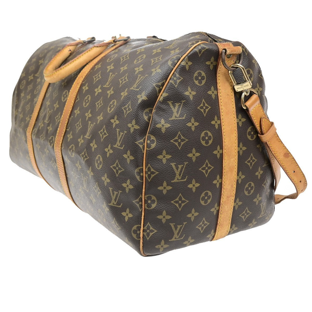 LOUIS VUITTON Keepall Bandouliere 55 2Way Hand Bag Monogram Brown M41414 79MA701