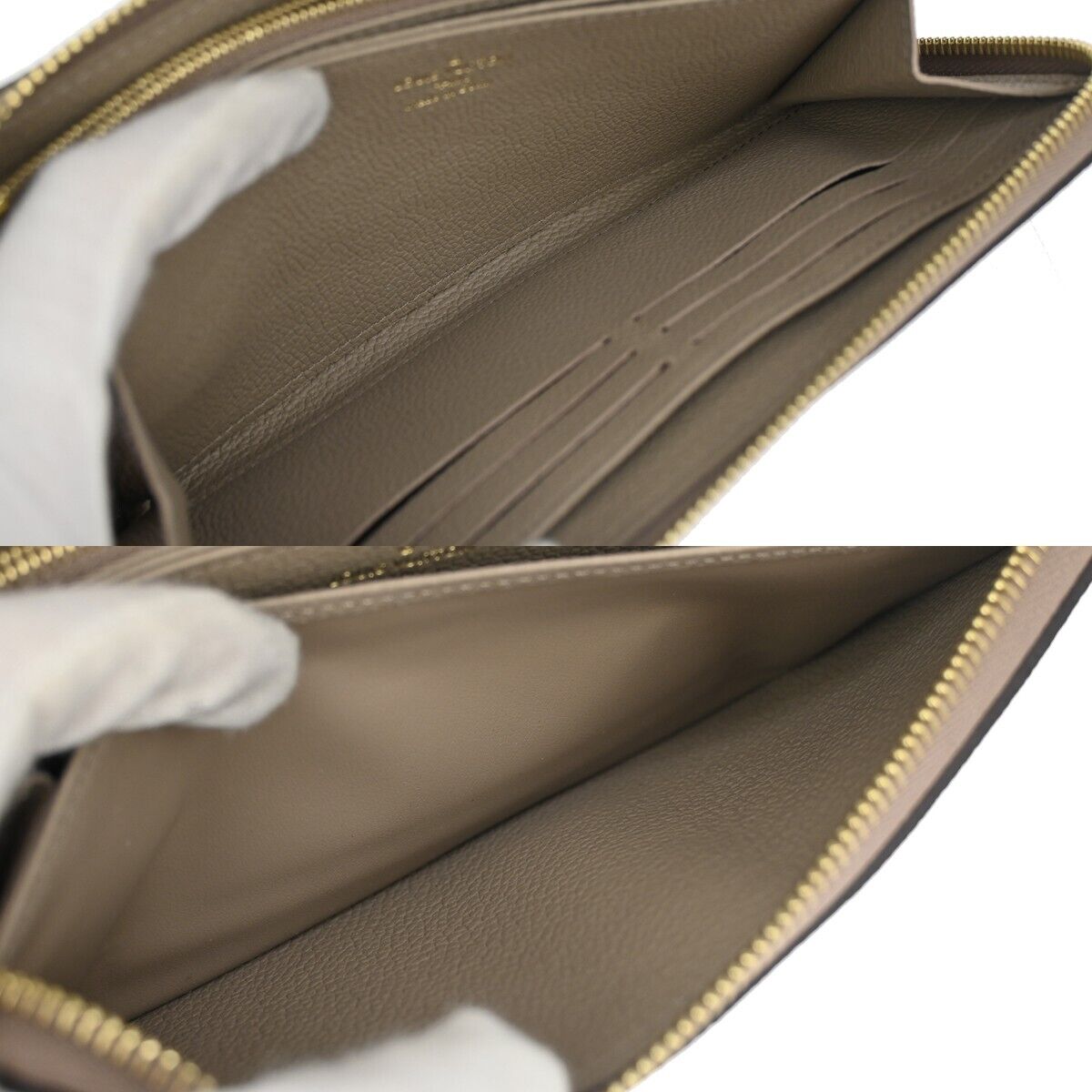 LOUIS VUITTON Zippy Wallet Bicolor Monogram Empreinte Leather M69794 59RH320