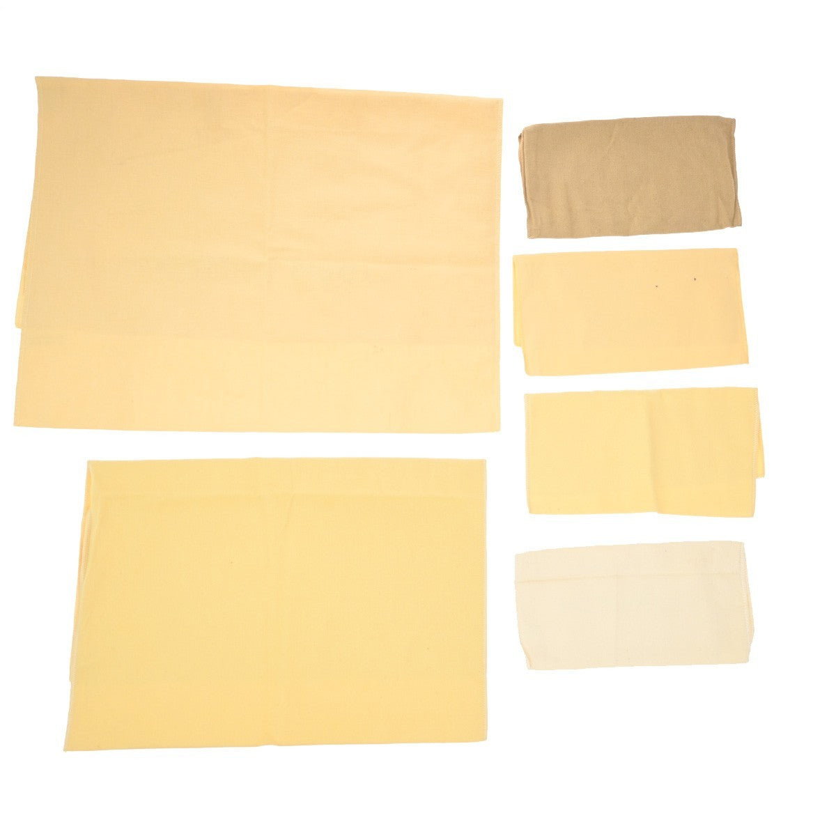 LOUIS VUITTON Logo 10 Set Dust Bag Drawstring Canvas Cotton Beige Brown 09EF812