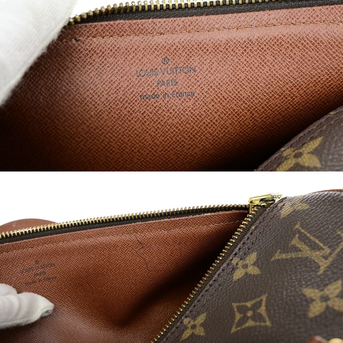 LOUIS VUITTON Logo PAPILLON 30 Hand Bag Monogram Leather Brown M51365 39YH075