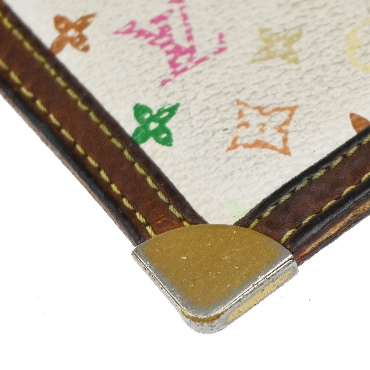 LOUIS VUITTON LV 3 Set Wallet Coin Card Case Monogram Multi Brown White 60KP578