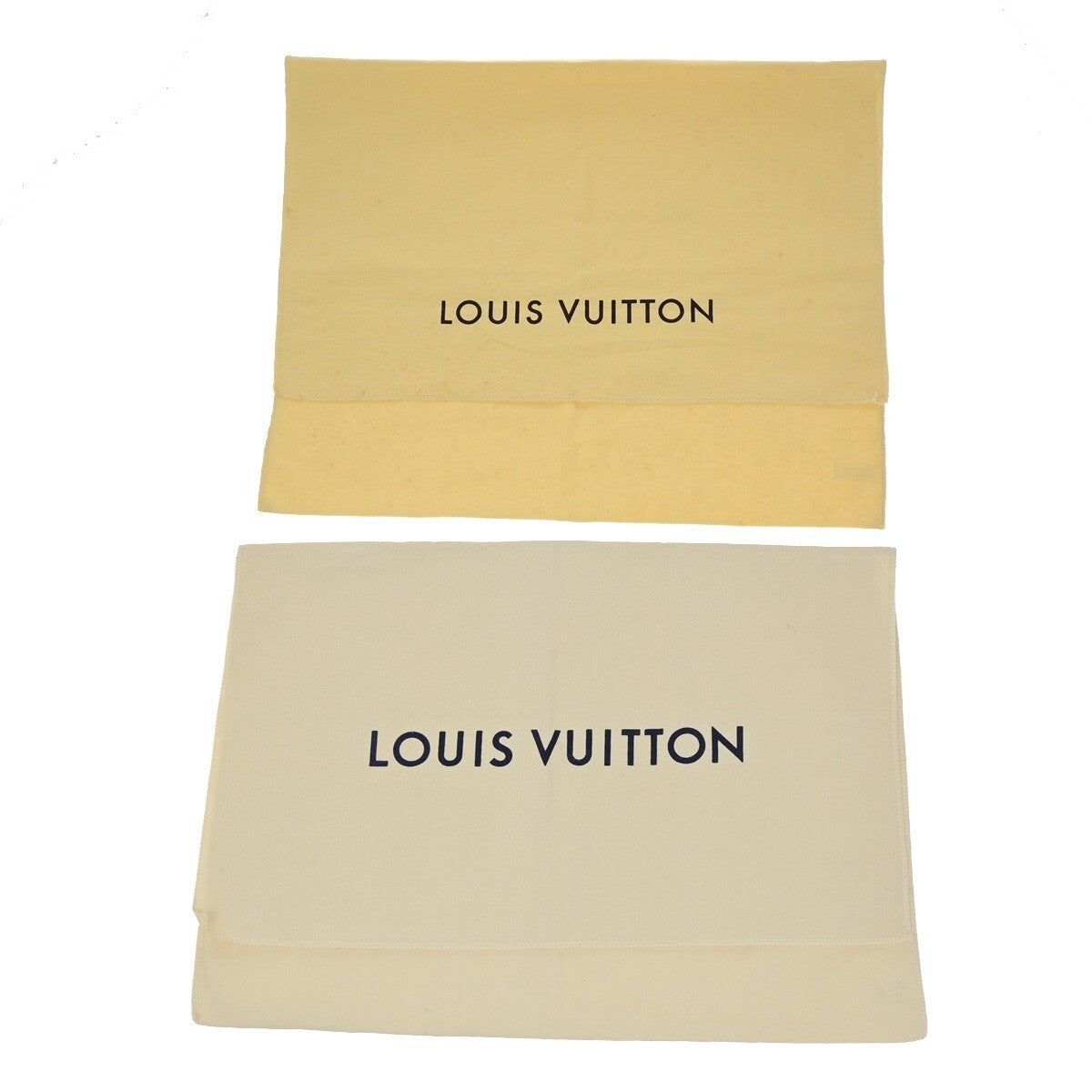 LOUIS VUITTON Logo 10 Set Dust Bag Drawstring Canvas Cotton Beige Brown 03KB492