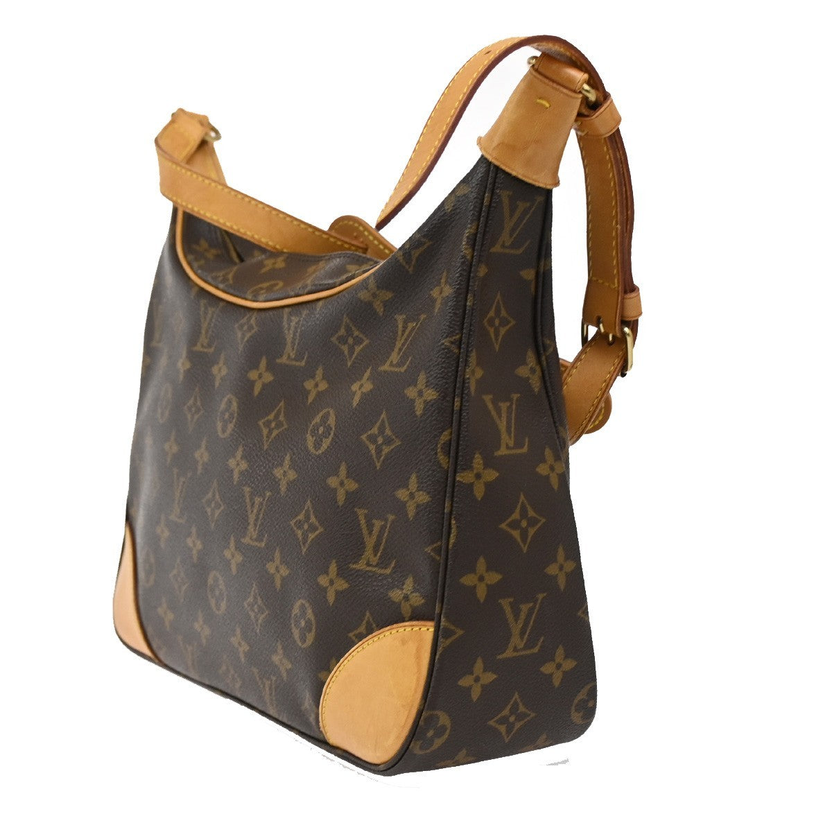 LOUIS VUITTON Boulogne 30 Shoulder Bag Monogram Leather Brown M51265 79DA177