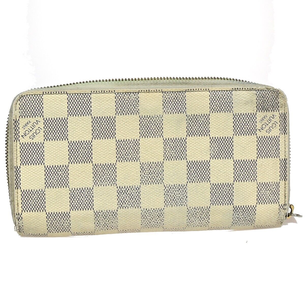 LOUIS VUITTON Zippy Wallet Long Bifold Wallet Damier Azur Leather N60019 02FA761