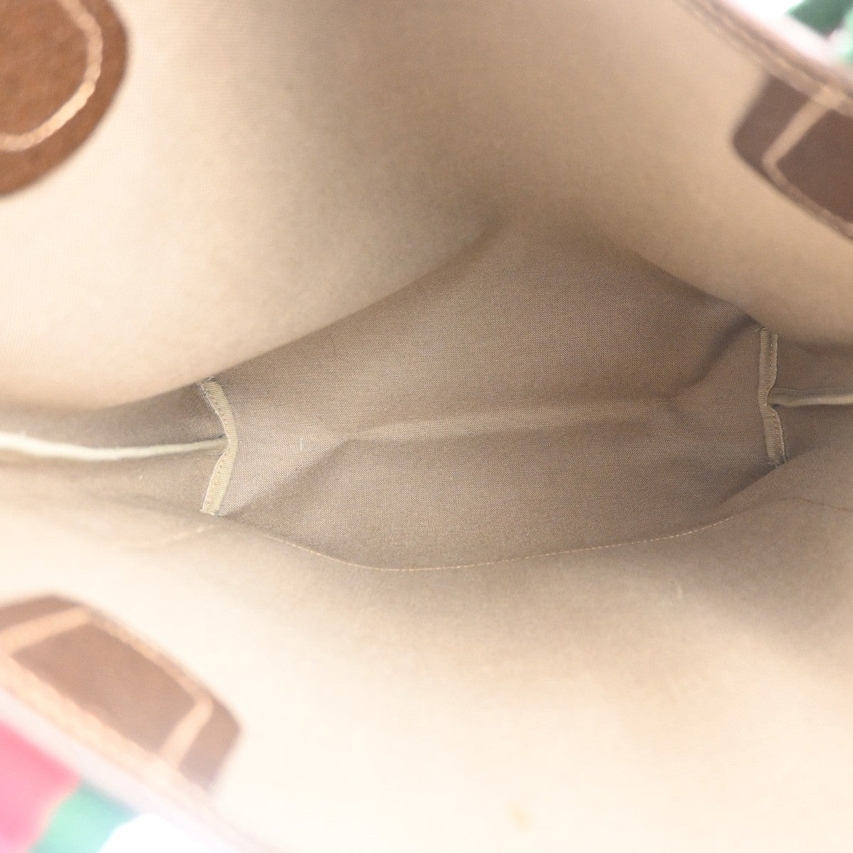 GUCCI Logo GG Sherry Line Shoulder Tote Hand Bag PVC Leather Beige Italy 69MA455