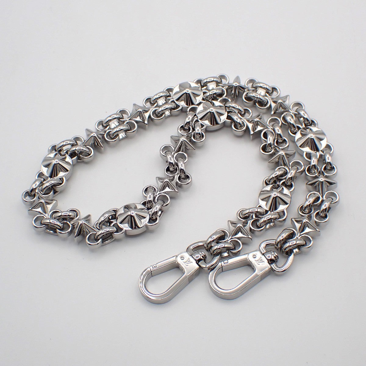 LOUIS VUITTON Logo Dauphine Chain shoulder strap Stainless Steel Siver 38RL714