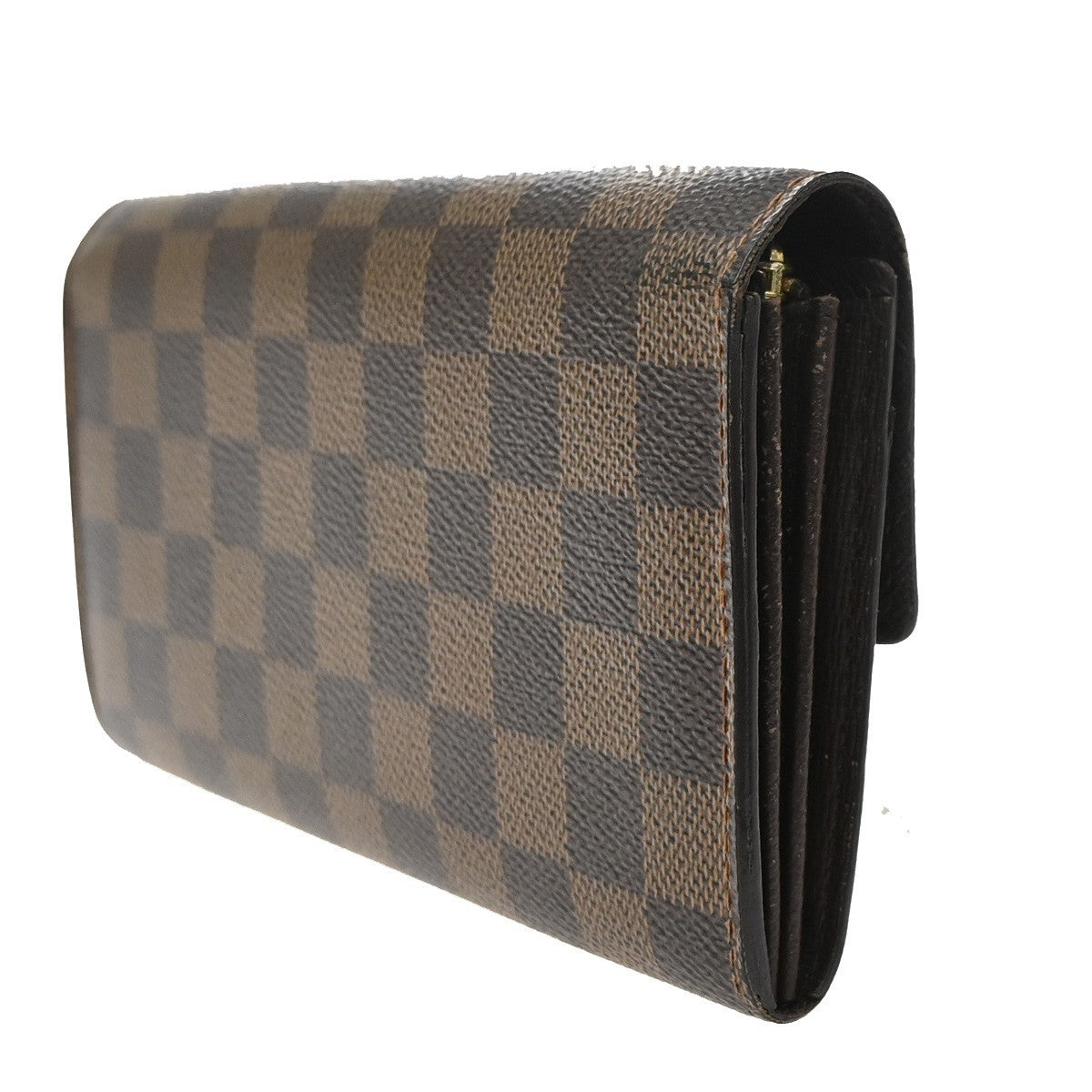 LOUIS VUITTON Porte Monnaie Credit Wallet Damier Ebene Leather BN N61724 09KD104