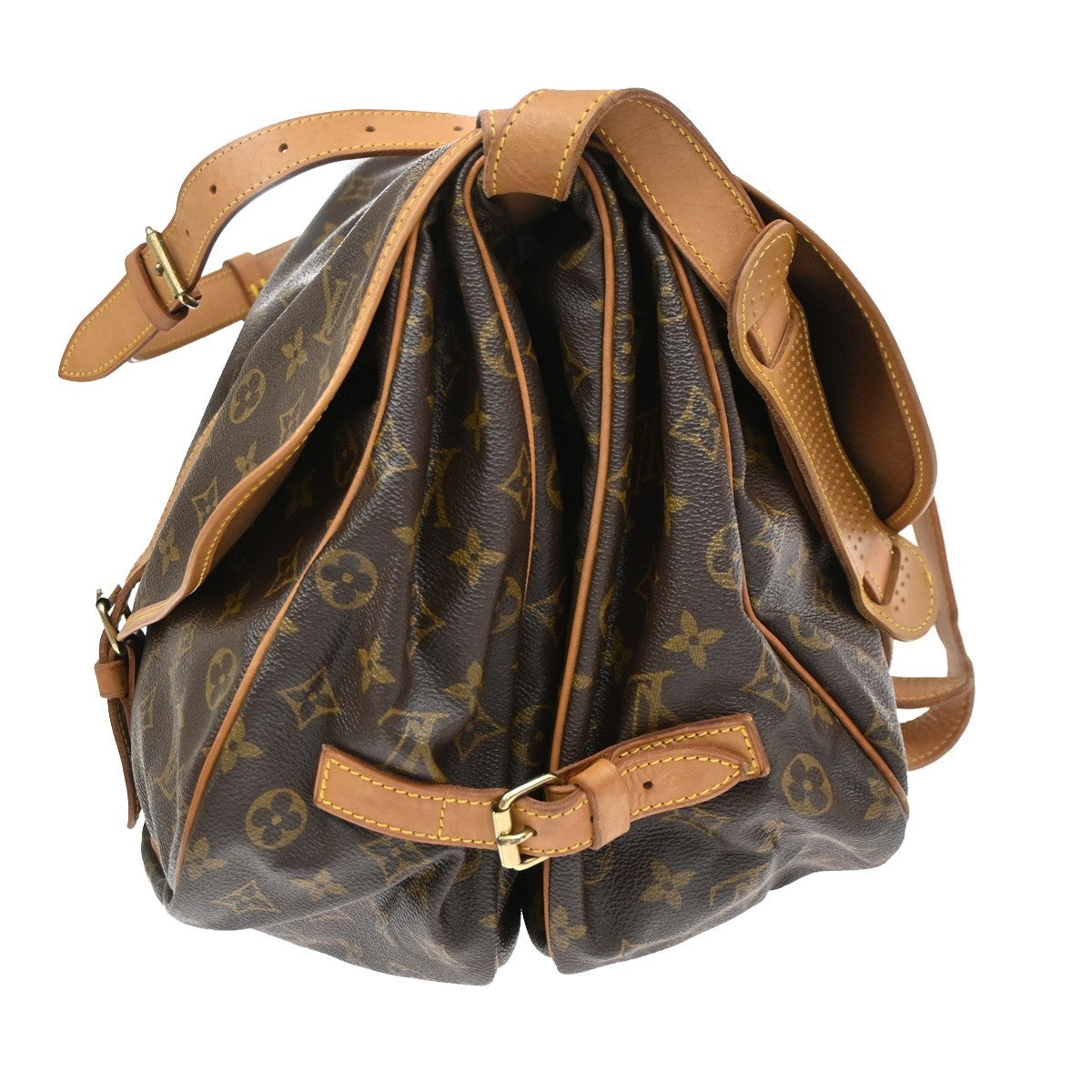 LOUIS VUITTON Saumur 35 Shoulder Bag Monogram Leather BN France M42254 11TA651