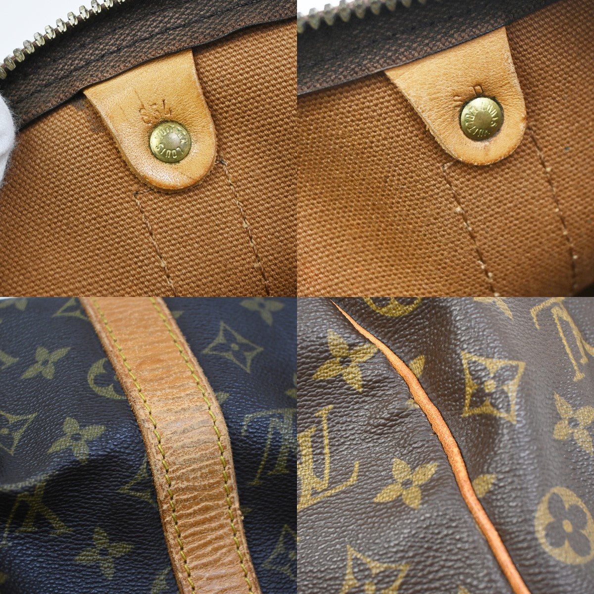 LOUIS VUITTON Keepall 50 Travel Hand Bag Monogram Leather Brown M41426 73YH911