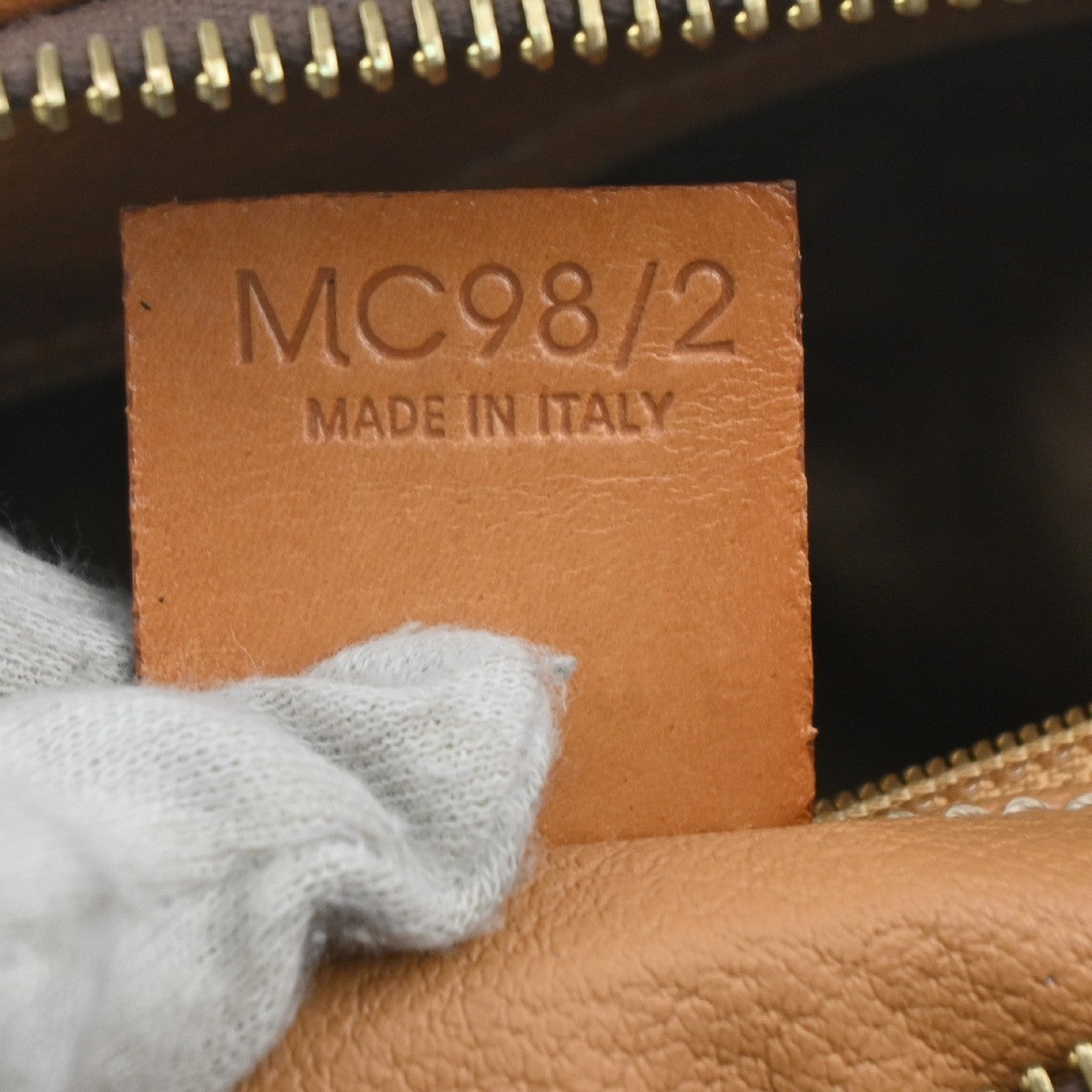 CELINE Logo Macadam Pattern Hand Bag PVC Leather Brown GHW Italy 69KC201