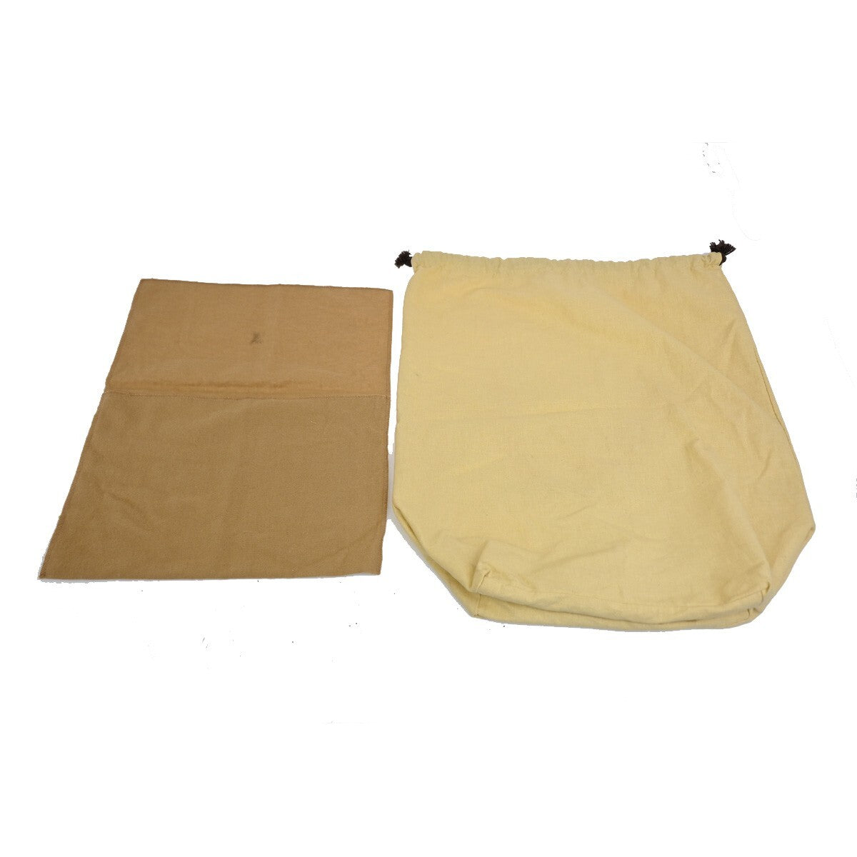 LOUIS VUITTON Logo 10 Set Dust Bag Drawstring Canvas Cotton Beige Brown 09EE167