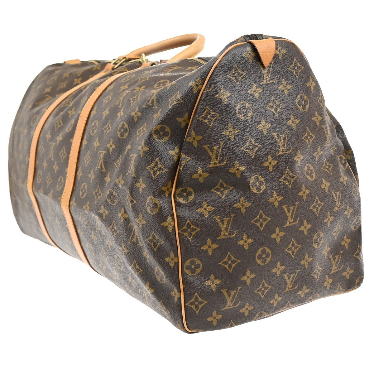 LOUIS VUITTON Keepall 60 Travel Hand Bag Monogram Leather Brown M41422 73EE235