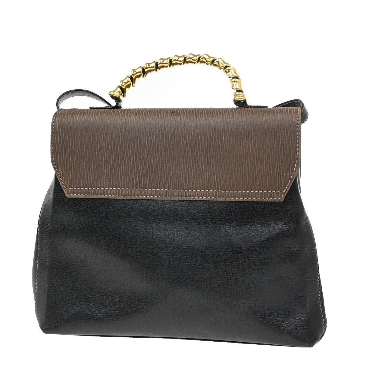 LOEWE Velazquez Twist Handle 2Way Shoulder Hand Bag Leather BN BK GHW 83KC689