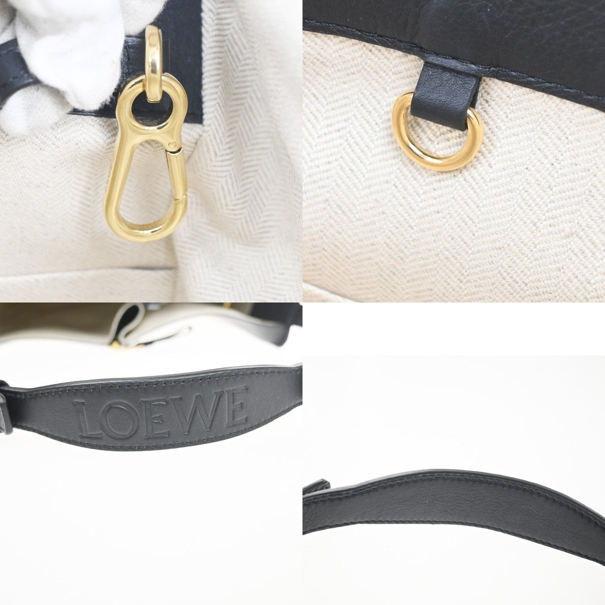 LOEWE Hammock Small Tricolor 2way Shoulder Hand Bag Leather BE BN BK 618RL944