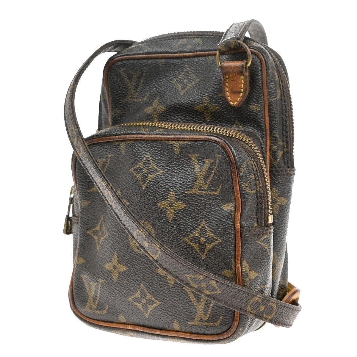 LOUIS VUITTON Mini Amazon Shoulder Bag Monogram Leather Brown M45238 66EF804