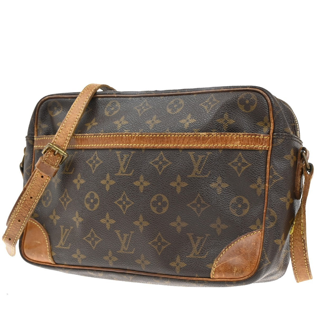 LOUIS VUITTON Trocadero 30 Shoulder Bag Monogram Leather Brown M51272 61CA291
