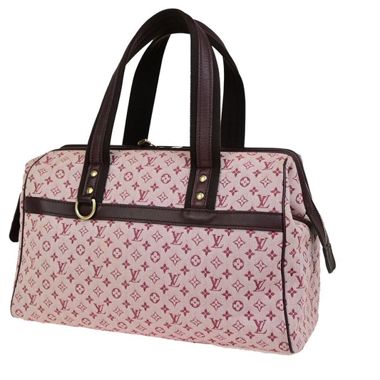 LOUIS VUITTON Logo Josephine GM Hand Bag Monogram Mini Canvas Red M92213 83EC887