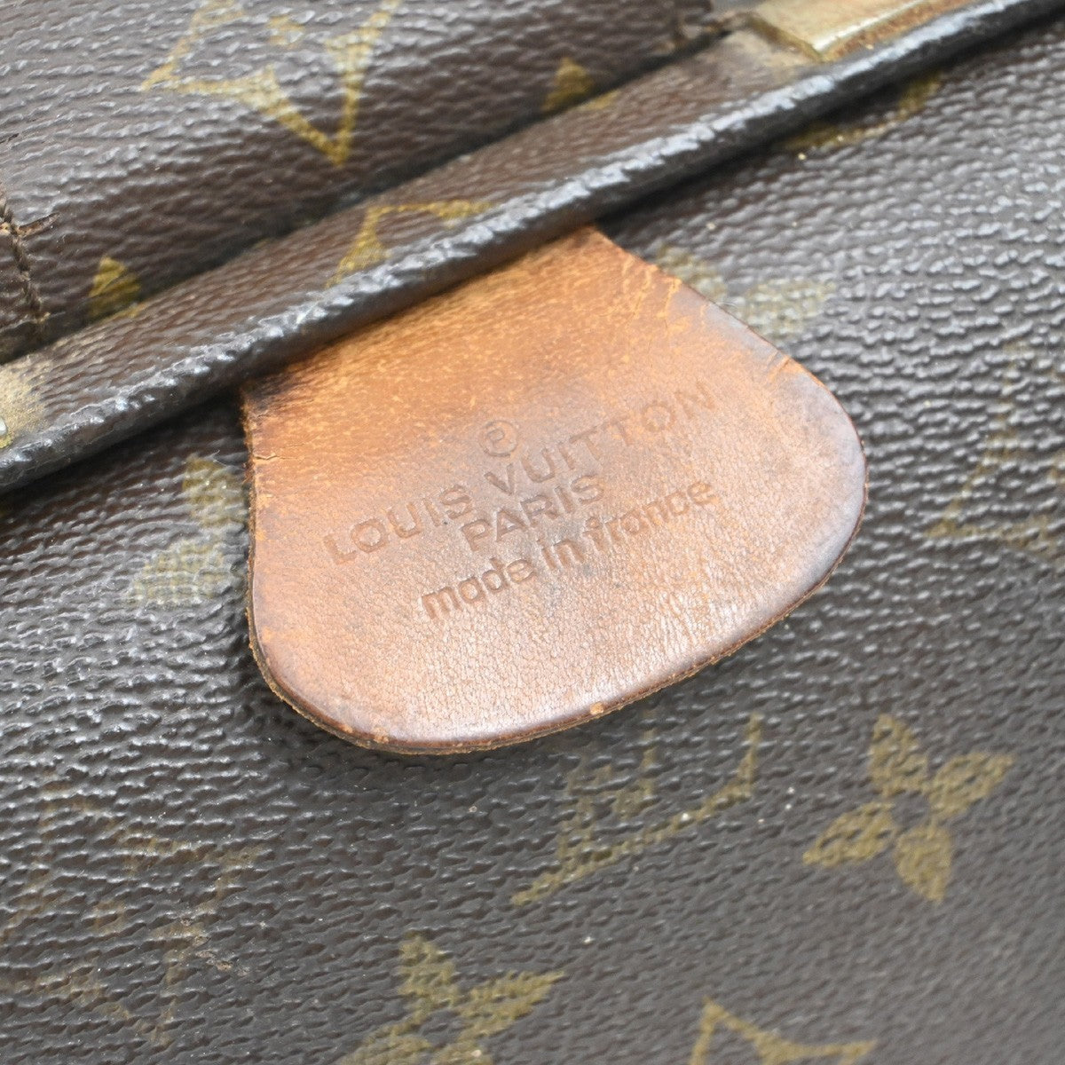 LOUIS VUITTON Serviette Fermoir Business Hand Bag Monogram Brown M53305 02KB490