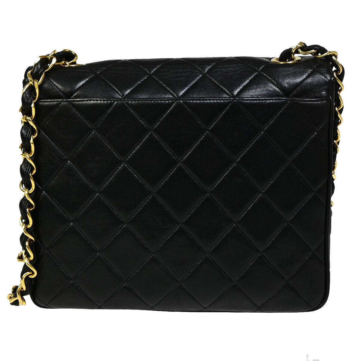 CHANEL CC Logo Matelasse 25 Chain Shoulder Bag Leather Black GHW France 705RJ883