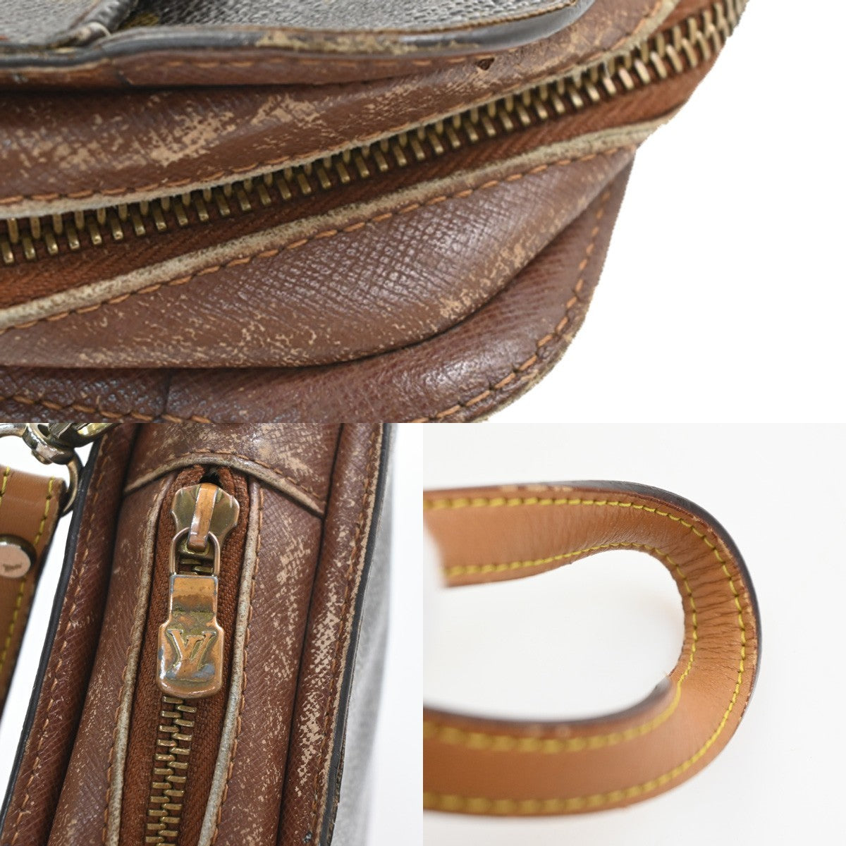 LOUIS VUITTON Orsay Clutch Hand Bag Monogram Leather Brown France M51790 08PA046