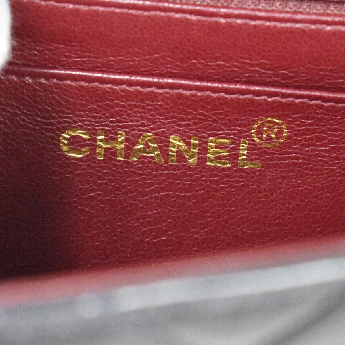 CHANEL CC Logo Matelasse 25 Chain Shoulder Bag Leather Blue GHW Vintage 850RJ158